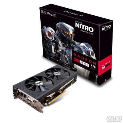 Лот: 13441491. Фото: 1. Sapphire Nitro RX 470 8Gb rx470... Видеокарты