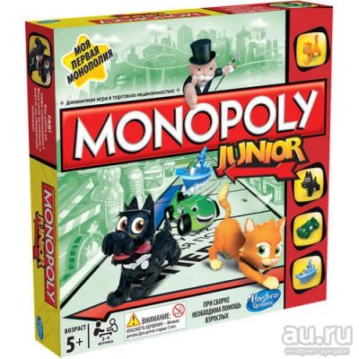 Лот: 8360212. Фото: 1. Настольная игра Монополия Junior. Детские настольные игры