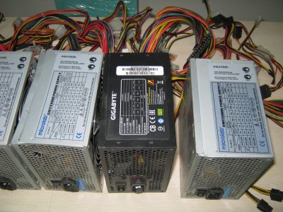 Лот: 20971028. Фото: 1. Блоки питания ATX, 6шт. одним... Корпуса, блоки питания