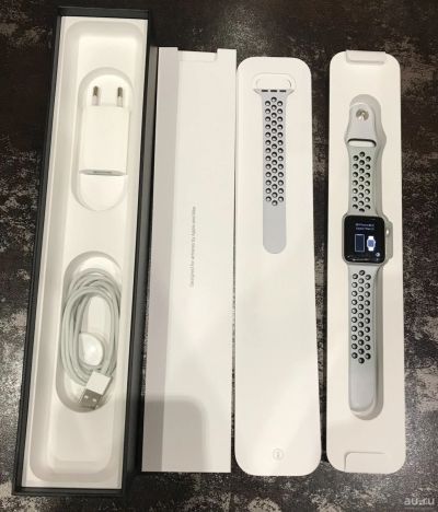 Лот: 17053582. Фото: 1. Apple Watch 3 Nike+ 38 mm. Смарт-часы, фитнес-браслеты, аксессуары