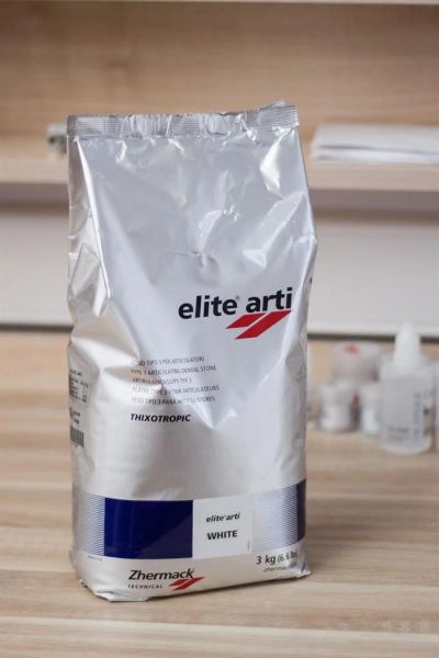 Лот: 3347221. Фото: 1. Гипс Zhermack Elite Art [зуботехнический... Антисептики, защитные средства, медицинские маски