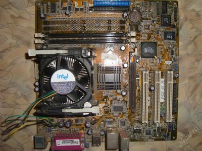 Лот: 779628. Фото: 1. Asus P4SP-MX SE+ Intel Celeron... Материнские платы