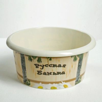 Лот: 15139592. Фото: 1. Таз Уфа 10л "Русская банька" пластиковый. Баки, ёмкости