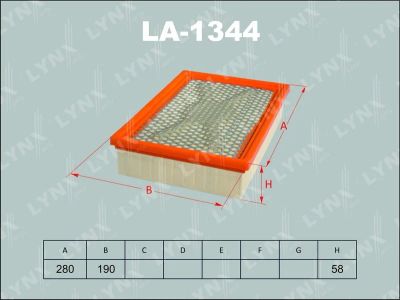 Лот: 13357026. Фото: 1. Lynx LA-1344 Воздушный фильтр. Расходные материалы