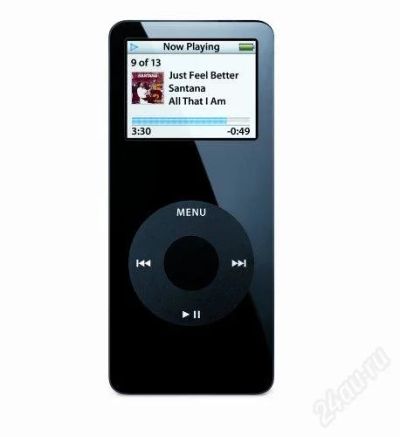 Лот: 1733320. Фото: 1. ipod nano 2 gb оригинал (чёрный... Плееры