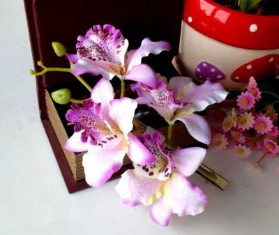 Лот: 4507667. Фото: 1. Орхидея-украшение на причёску... Заколки, вееры, расчёски