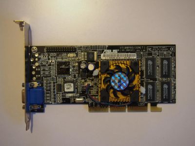Лот: 9712351. Фото: 1. AGP ASUS V7100 PRO (GeForce2 MX... Видеокарты