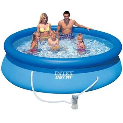 Лот: 11789619. Фото: 1. Бассейн надувной Intex Easy Set... Бассейны, аксессуары и комплектующие