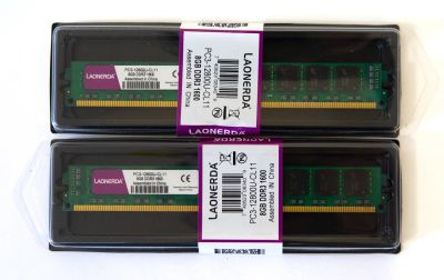 Лот: 13929448. Фото: 1. DDR3 16GB 2x8GB PC3-12800U 1600MHz... Оперативная память