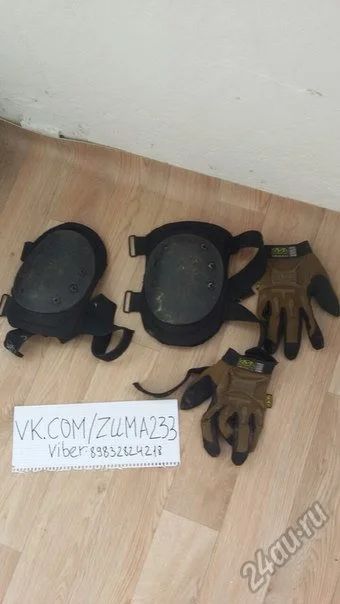 Лот: 5917314. Фото: 1. Перчатки Mechanix + наколенники... Пейнтбол, страйкбол