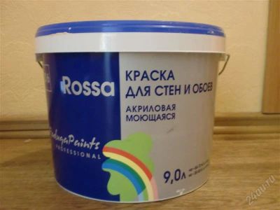 Лот: 2183970. Фото: 1. Краска для стен и обоев акриловая... Краски, лаки, растворитель