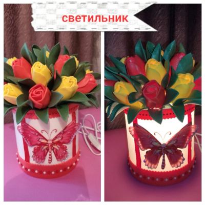 Лот: 18546918. Фото: 1. Светильник из изолона. Настольные лампы и светильники