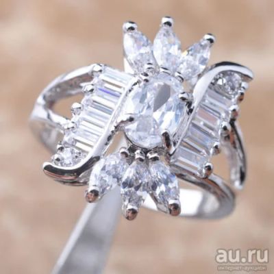 Лот: 8749258. Фото: 1. Кольцо.Камень цирконий.1 Плакировка... Кольца, перстни