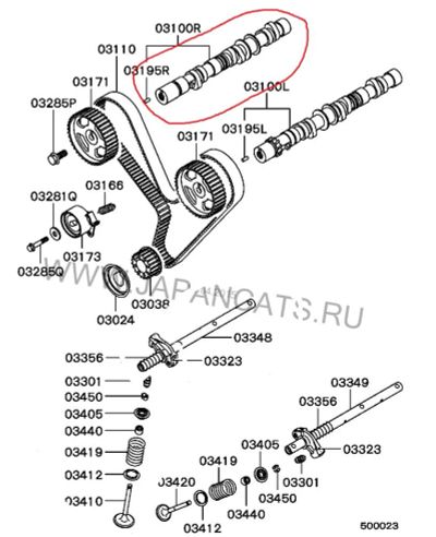 Лот: 5408521. Фото: 1. Распредвал 6G72 12 кл. Pajero. Двигатель и элементы двигателя
