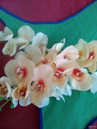 Лот: 13978728. Фото: 1. орхидеи искусственные 3шт одним... Искусственные и сувенирные цветы