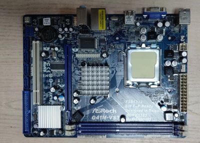 Лот: 19579423. Фото: 1. Материнская плата Asrock G41M-VS3... Материнские платы