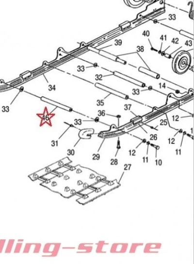 Лот: 11975603. Фото: 1. Втулка оси Polaris WideTrak LX... Запчасти