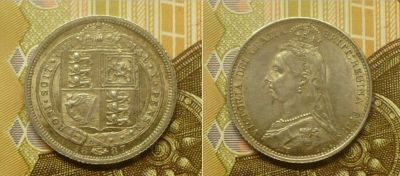 Лот: 18796530. Фото: 1. 6 пенсов 1887 г Великобритания. Великобритания и острова