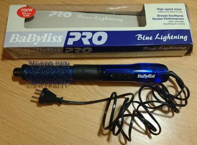 Лот: 5075595. Фото: 1. Фен щетка BaByliss Pro Blue Lightning. Укладка и стрижка волос, бритьё, эпиляция