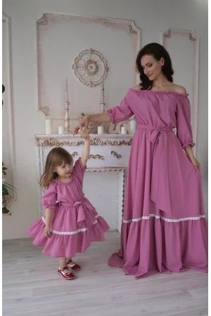 Лот: 8646477. Фото: 1. комплект мама+дочка. Платья