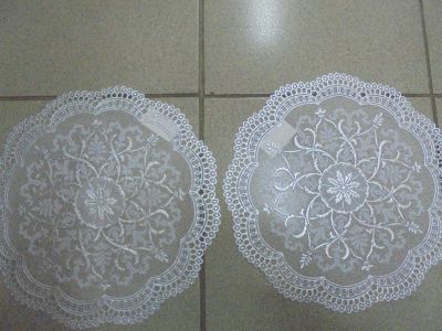 Лот: 7247416. Фото: 1. Салфетка ПВХ на стол д 23 ажурная... Скатерти, салфетки