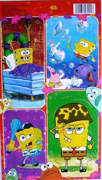 Лот: 2316917. Фото: 1. наклейки "губка боб" новые. Другое (игрушки)