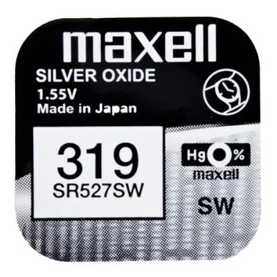 Лот: 15542892. Фото: 1. Эл/пит SR-527sw (319) Maxell 16294. Батарейки, аккумуляторы, элементы питания