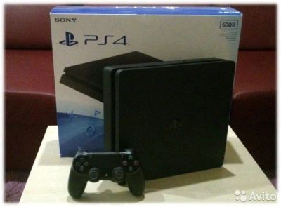 Лот: 10619742. Фото: 1. Sony Playstation 4 Slim. Игровые приставки, консоли