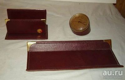 Лот: 11192863. Фото: 1. Набор письменный с часами (B904... Другое (антиквариат)