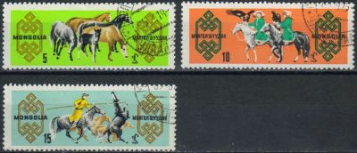 Лот: 18221293. Фото: 1. 1965. Монголия. Монгольские лошади... Марки