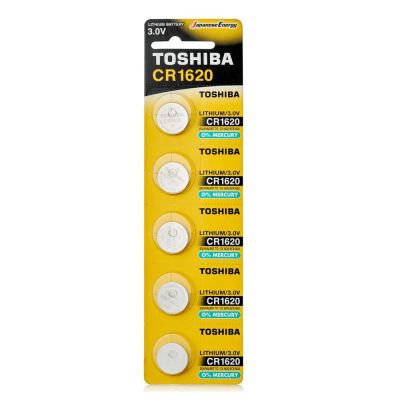 Лот: 25800035. Фото: 1. Батарейка Toshiba CR1620/5BL... Батарейки, аккумуляторы, элементы питания