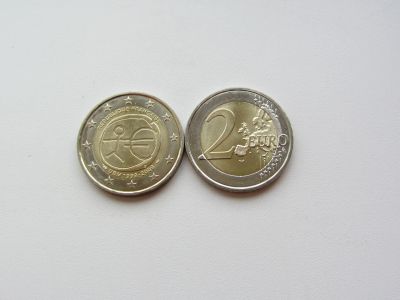 Лот: 14984302. Фото: 1. Франция 2 евро 2009 " 10 лет Введения... Европа
