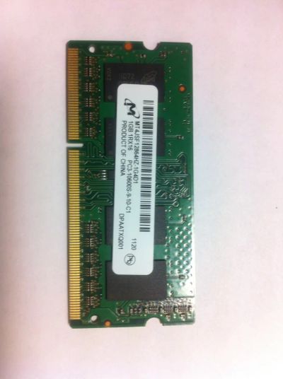 Лот: 4381619. Фото: 1. Память SO-DIMM Crucial 1gb 1333. Оперативная память