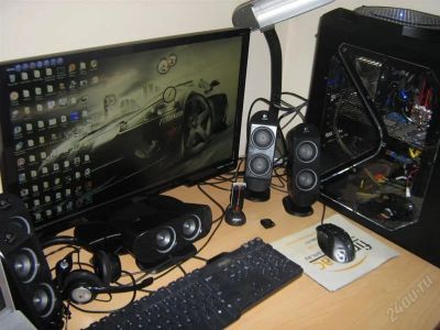 Лот: 2810972. Фото: 1. С рубля! FullHD монитор Benq G2420HD... ЖК-мониторы