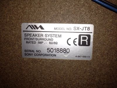 Лот: 5177270. Фото: 1. колонки aiwa sx-jt8. Пассивные акустические системы