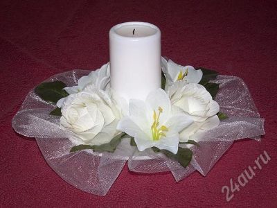 Лот: 496262. Фото: 1. Подставка под свечу-очаг. Другое (свадебная мода)