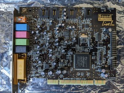 Лот: 21442684. Фото: 1. Звуковая карта Sound Blaster Live... Звуковые карты