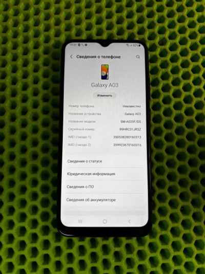 Лот: 25517390. Фото: 1. Смартфон Samsung Galaxy A03, 3... Смартфоны