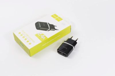 Лот: 11063224. Фото: 1. СЗУ-2USB Hoco C12 2,4A . Оригинал... Зарядные устройства, блоки питания, адаптеры сетевые для смартфонов