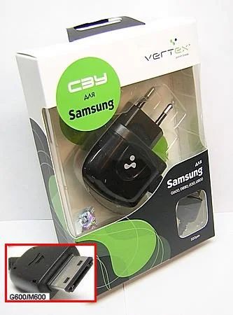 Лот: 3308597. Фото: 1. СЗУ Samsung G600 Vertex. Зарядные устройства, блоки питания, адаптеры сетевые для смартфонов