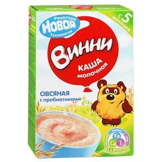 Лот: 9486157. Фото: 1. Каша Винни овсяная с пребиотиками. Детское питание