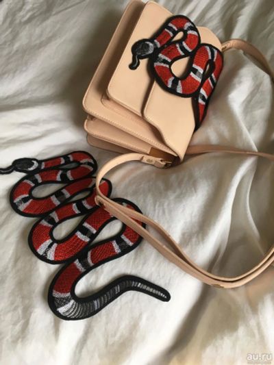 Лот: 9445181. Фото: 1. нашивка, наклейка Gucci змея. Другое (женская одежда)