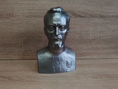 Лот: 24556557. Фото: 1. Бюст железный Феликс, ссср, силумин. Предметы интерьера и быта