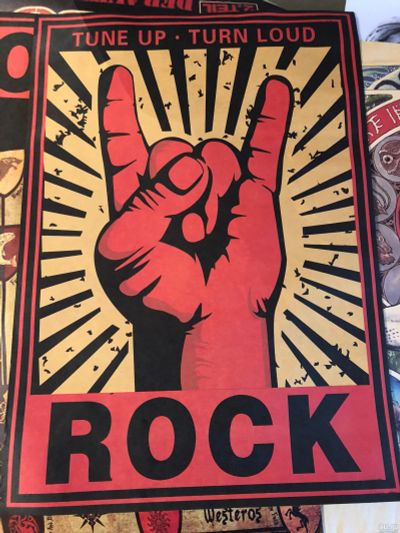 Лот: 13323868. Фото: 1. Постер Плакат Карта Rock 36 на... Аксессуары