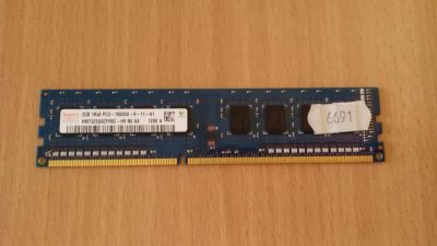 Лот: 5346395. Фото: 1. Hynix 2GB, DDR3, 1333 МГц, PC3-10600U... Оперативная память