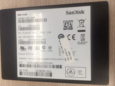 Лот: 10423402. Фото: 1. SSD диск SanDisk X100 128 Gb. SSD-накопители
