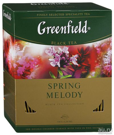 Лот: 10439648. Фото: 1. Чай Greenfield spring melody Гринфилд... Чай, кофе, какао