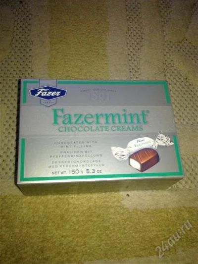Лот: 1319734. Фото: 1. Конфеты Fazer Fazermint 150 гр... Другое (кондитерские изделия, конфеты)