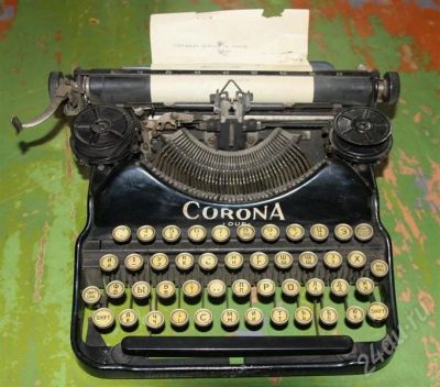 Лот: 457150. Фото: 1. Пишущая машинка "Corona" производства... Другое (антиквариат)