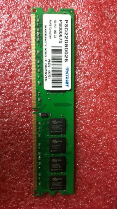Лот: 14415040. Фото: 1. DDR2 2Gb NCP / Patriot PC2 - 6400... Оперативная память